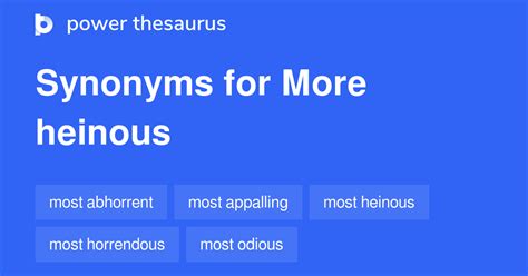 heinous synonym|heinous definition synonyms.